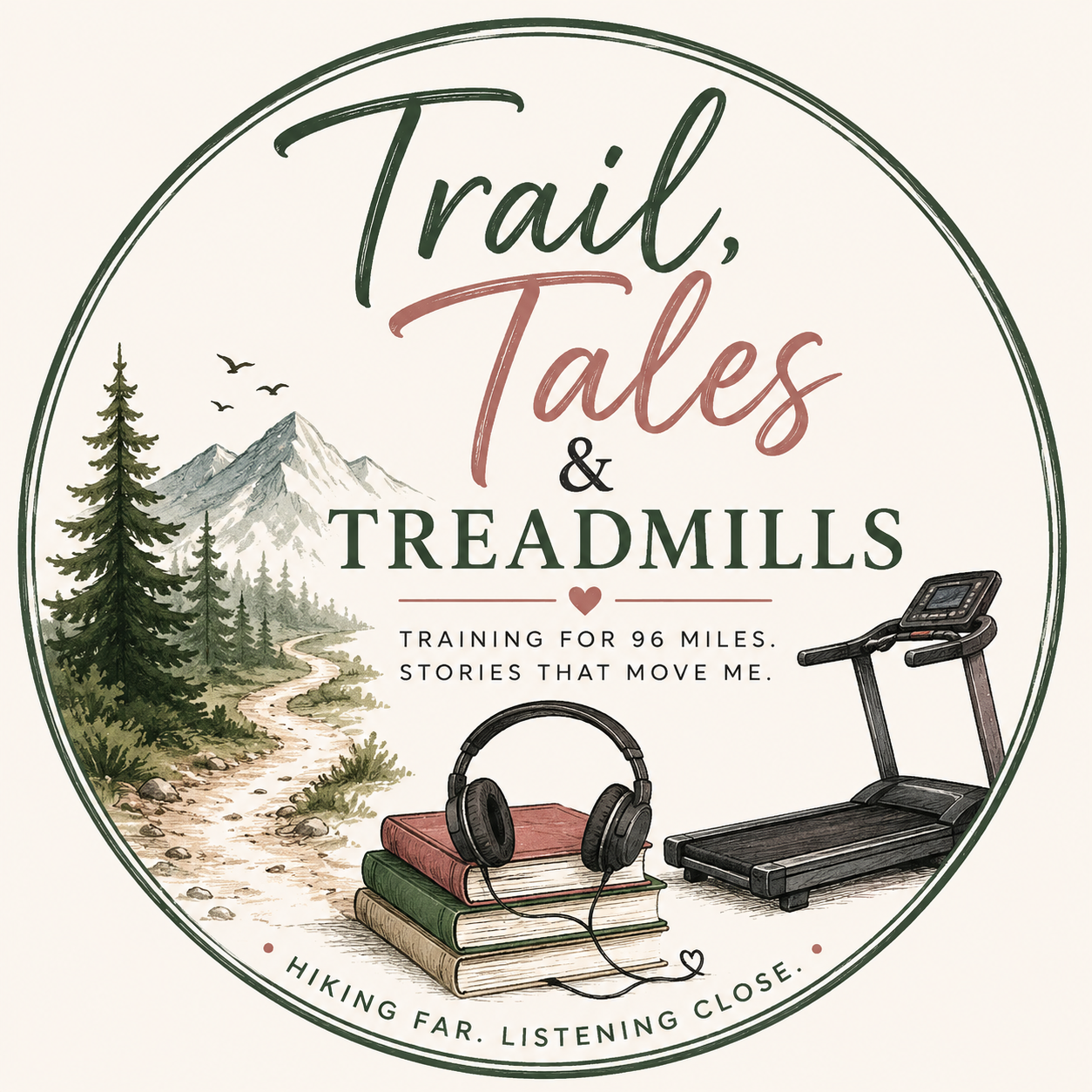 Trail, Tales, and Treadmills Logo